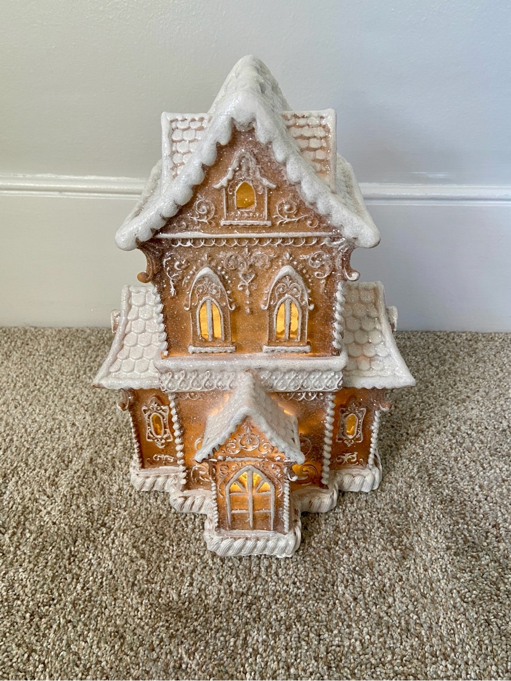 RAZ Imports Lighted LED Gingerbread House Christmas Village - Picture 15 of 15